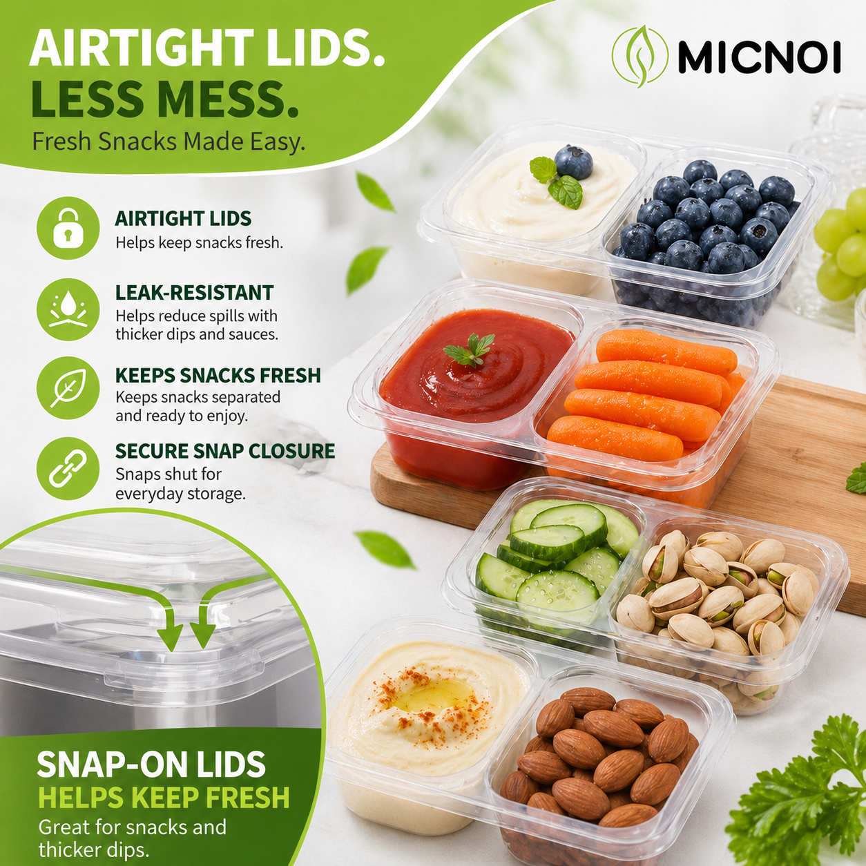 MICNOI Snack Pack Containers 官方产品图片 15